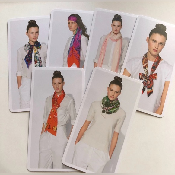 Hermès Scarf Knotting Cards in Box - Picture 3 of 5